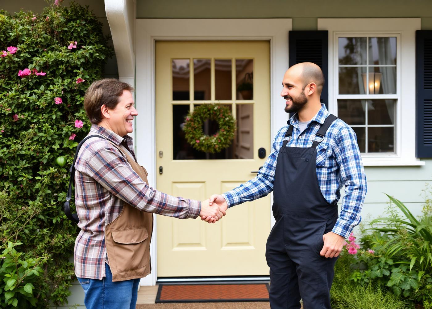JRZ Handyman greeting a customer